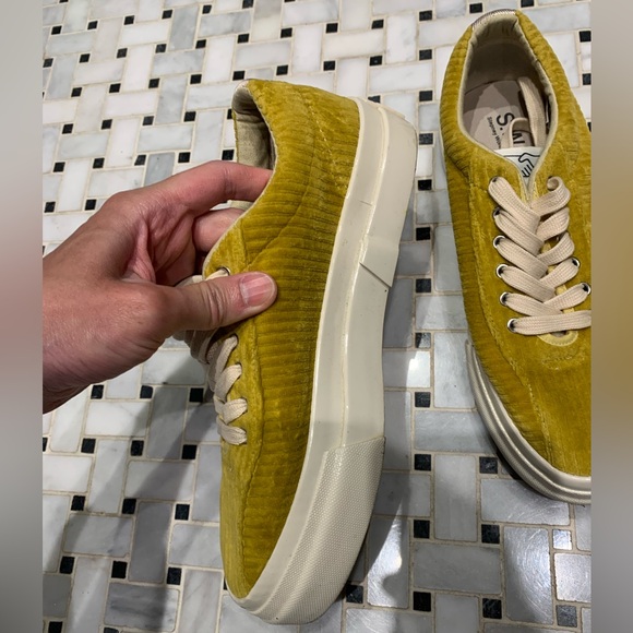 Stepney Workers Club (U.K. brand) yellow corduroy sneakers. US Men’s 7/ EU 40 - Picture 4 of 6
